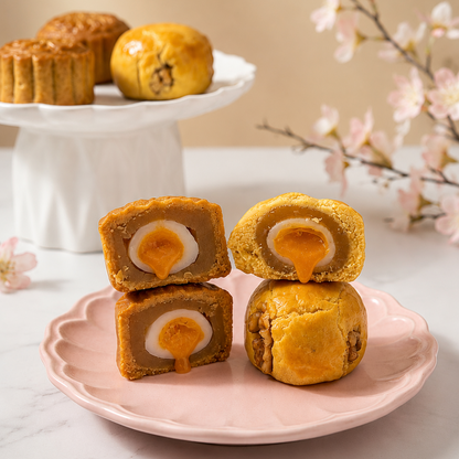 WALNUT MOONTART WITH SALTED EGG YOLK MOCHI [MID-AUTUMN 2026]