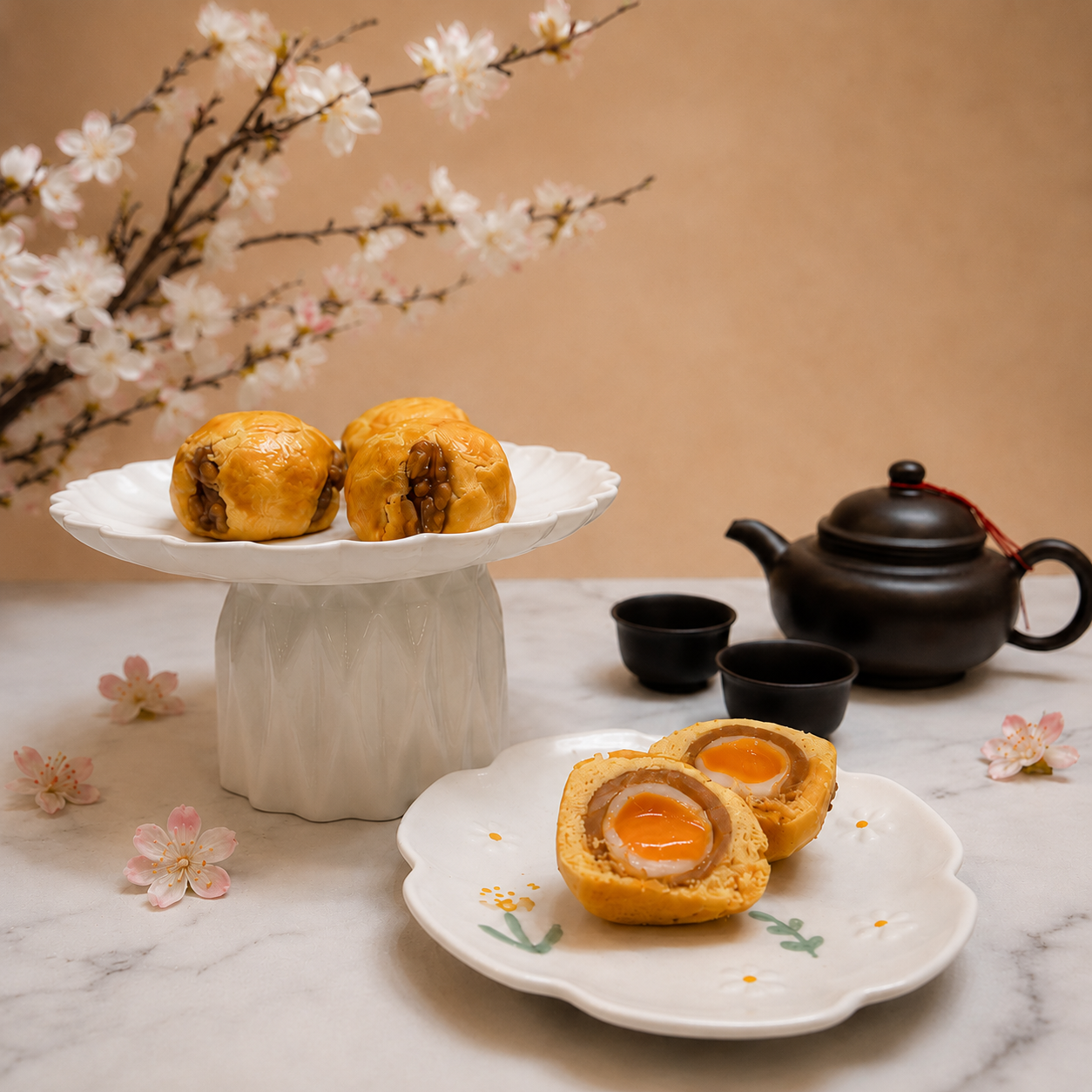 WALNUT MOONTART WITH SALTED EGG YOLK MOCHI [MID-AUTUMN 2026]